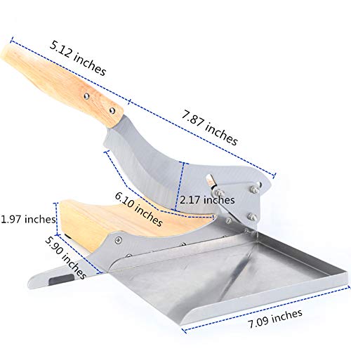 Premium Stainless Steel Manual Herb Slicer - Chinese Medicine Cutter for Herbs, Botanicals, Beef Jerky & Vegetables | Perfect for Home Herbalists, Chefs & DIY Food Prep
