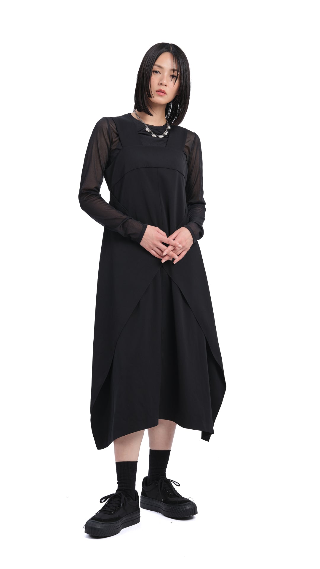 Sheer Mock Neck Top for Women - Elegant Long Sleeve Blouse for Casual Wear, Office, Date Night & Layering