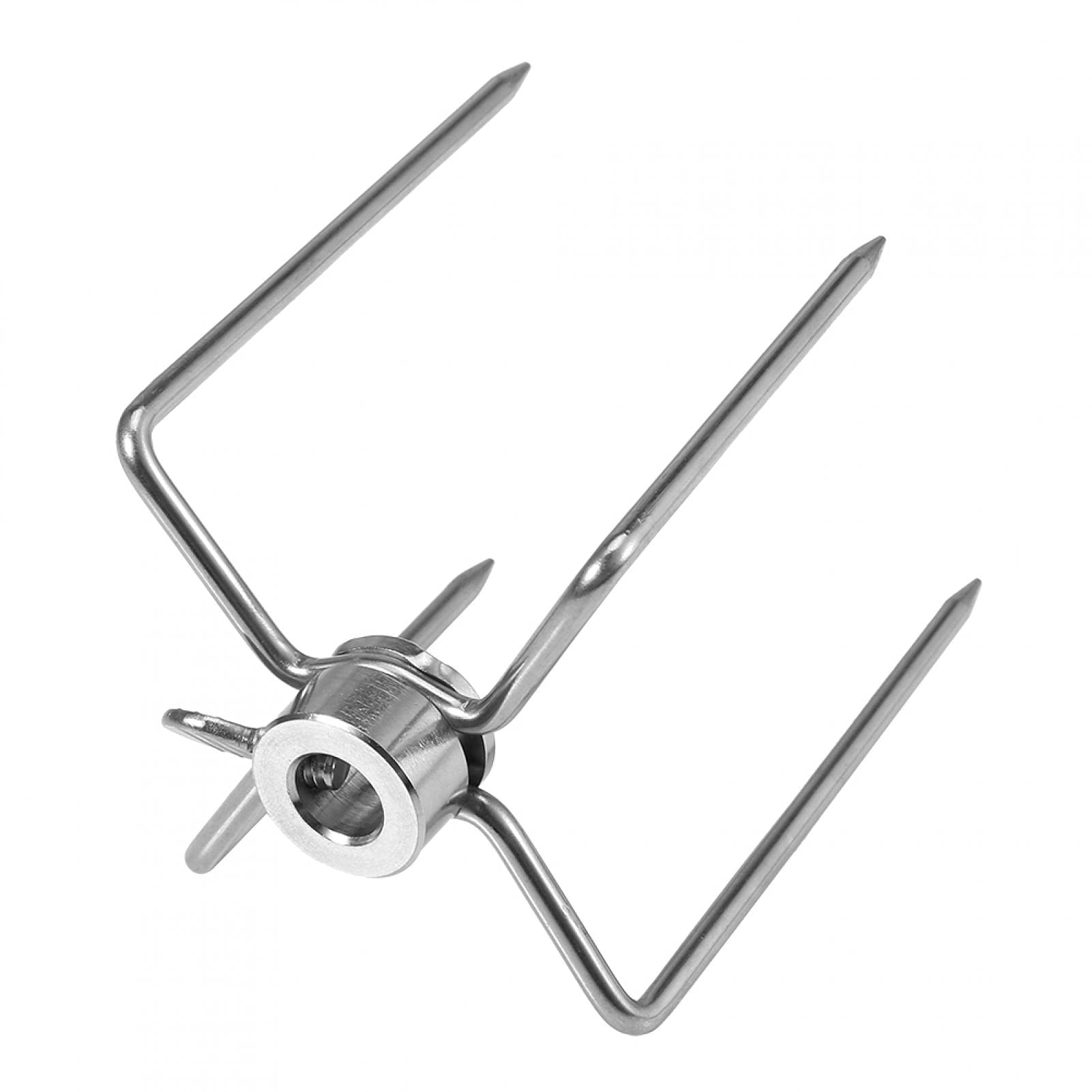 Keenso Rotisserie Meat Forks - 2PCS Stainless Steel BBQ Spit Forks for Chicken, Meat & Grill | Perfect for Outdoor Camping, Picnics & Backyard Barbecues