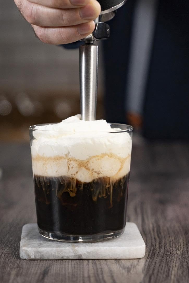 iSi Cream Profi Whip 1 Quart Stainless Steel Whipped Cream Dispenser - Professional Grade, 4-5x Volume Expansion, Dishwasher Safe - Perfect for Coffee, Desserts, Cocktails & Baking