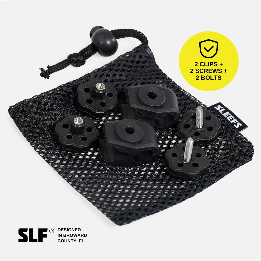 SLEEFS Football Helmet Visor Quick Clips - Universal Fit No-Tool Quick Release (1 Pair Clips + 1 Pair Screws) for Football, Lacrosse & Hockey Helmets - Perfect for Games, Training & Outdoor Sports