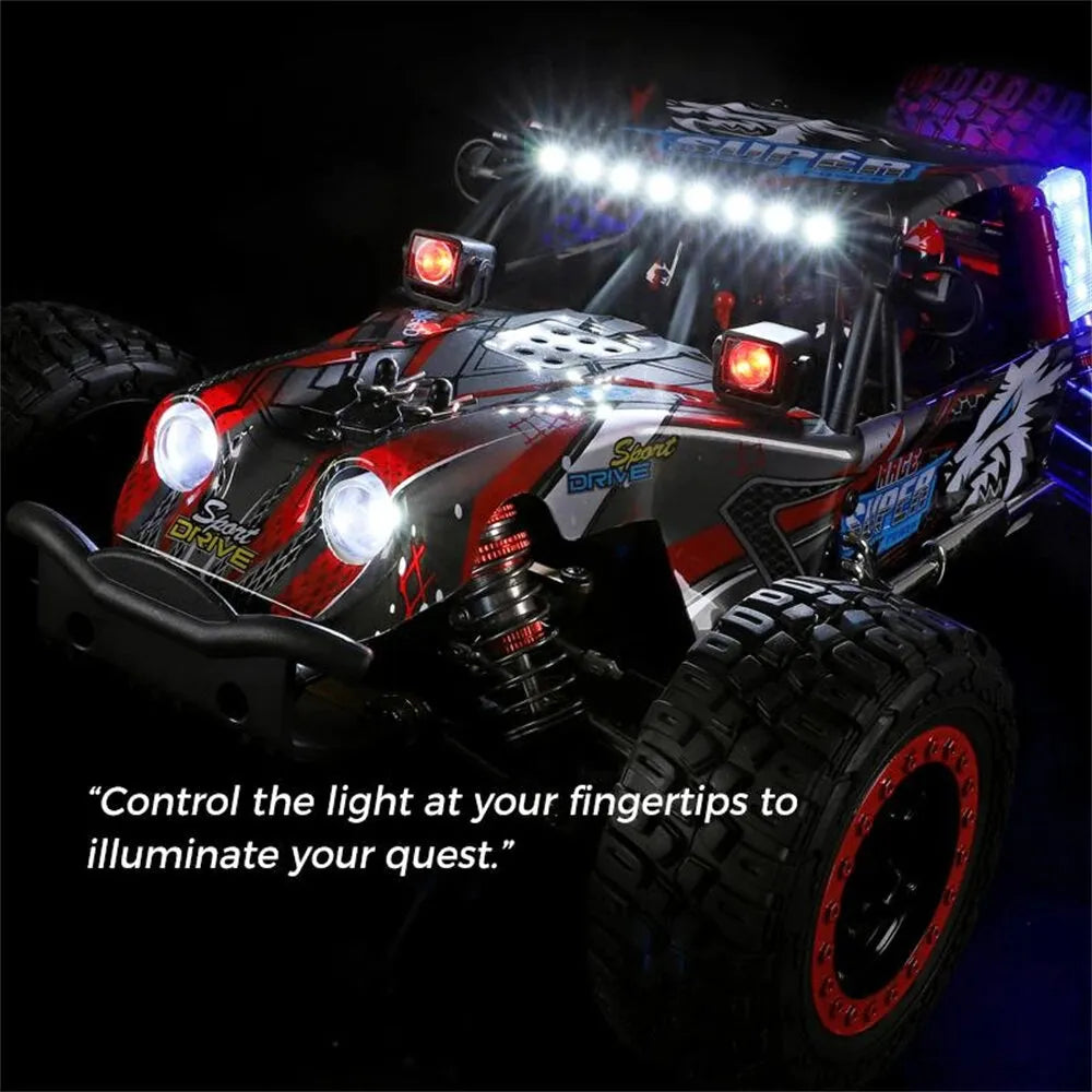 WLtoys 124028 1/12 Scale 4WD RC Truck with Brushless Motor - 60km/h High Speed Off Road Remote Control Car for Adults & Kids - Perfect for Backyard Racing, Trail Adventures & Off Road Bashing