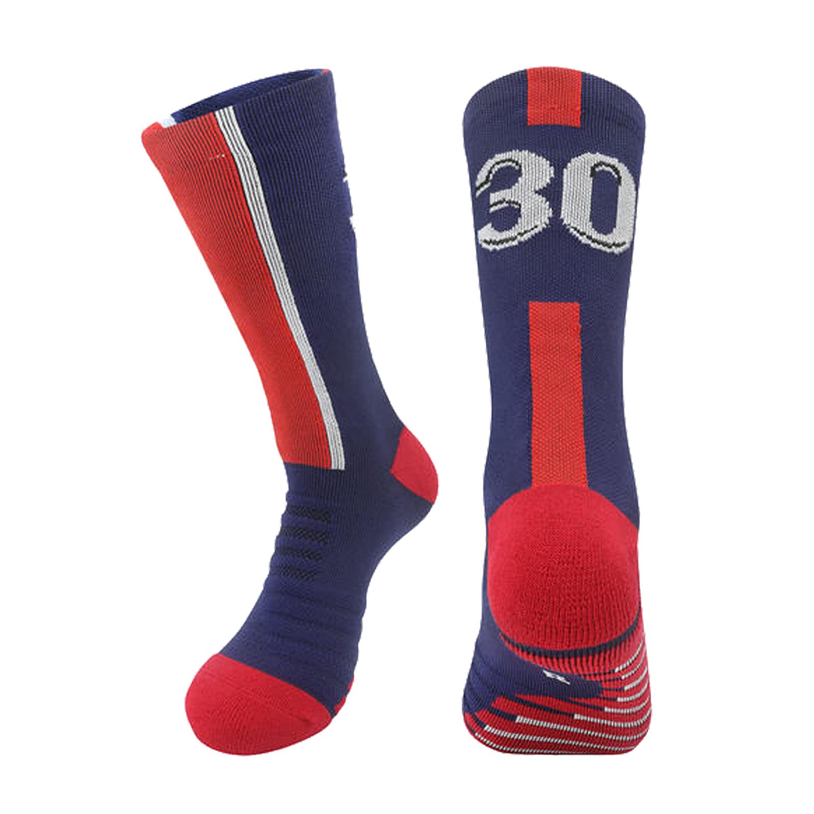 **Men's Soccer Socks - Anti-Slip Cushioned Compression Socks for Football, Basketball & Running - Team Sports Performance Socks for Athletes & Active Lifestyles**