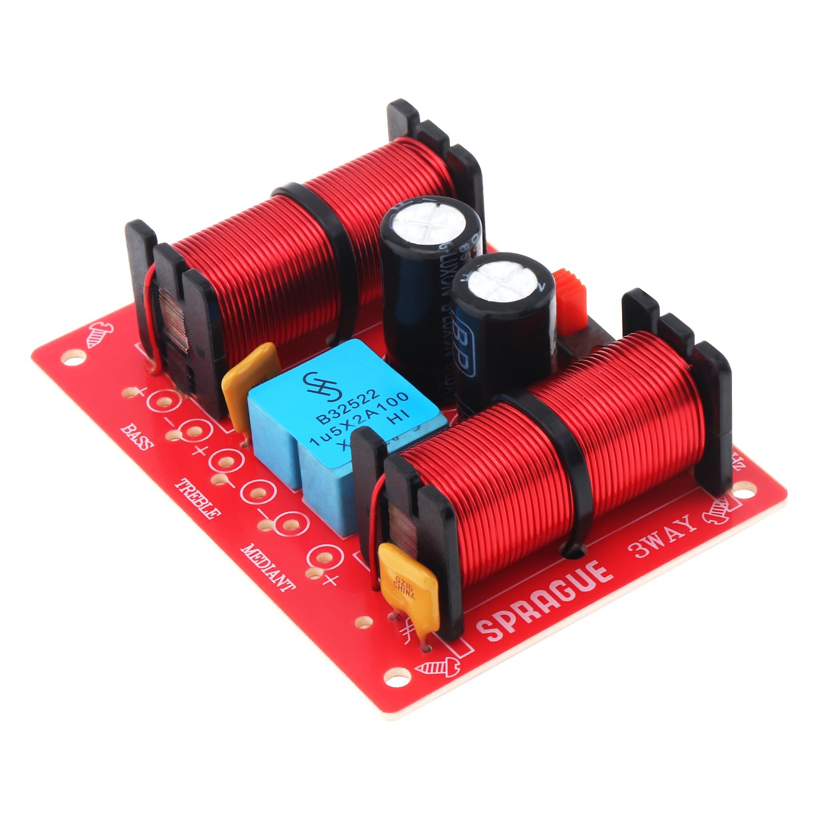 3 Way Speaker Crossover 150W - 3 Way 3 Speaker Unit HiFi Audio Frequency Divider - Premium Crossover Filters for Home Theater & Studio Speakers - Perfect for Audiophiles & Sound System Enthusiasts