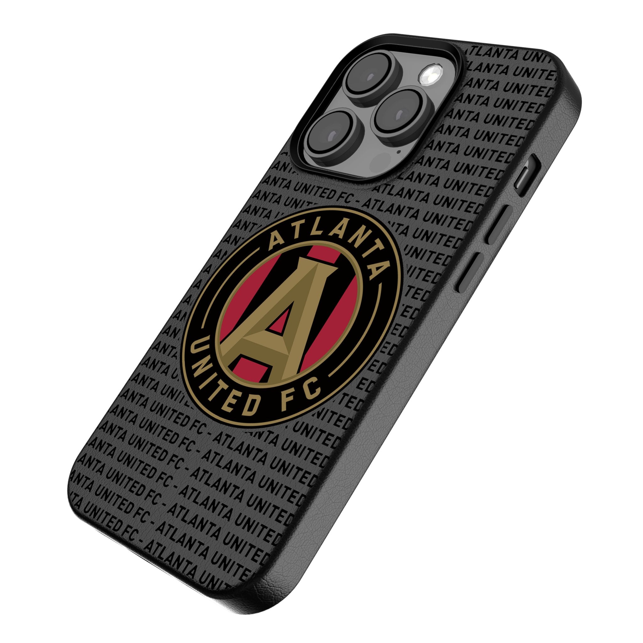 Atlanta United FC MagSafe Compatible iPhone Case for iPhone 14/13/12 Pro Max - Durable Text Backdrop Design - Perfect for Soccer Fans & Game Day Support