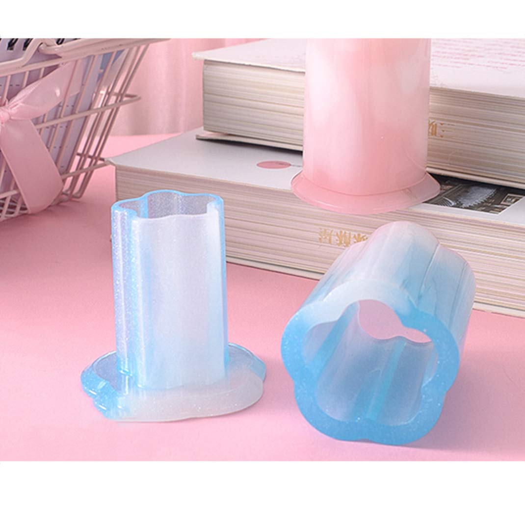 iSuperb 2-Pack Silicone Resin Molds for Toothpick Holder, Pen Holder & Lipstick Organizer - DIY Epoxy Resin Casting Molds for Craft Storage Box & Jar - Perfect for Home Decor, Office Organization & Gift Making