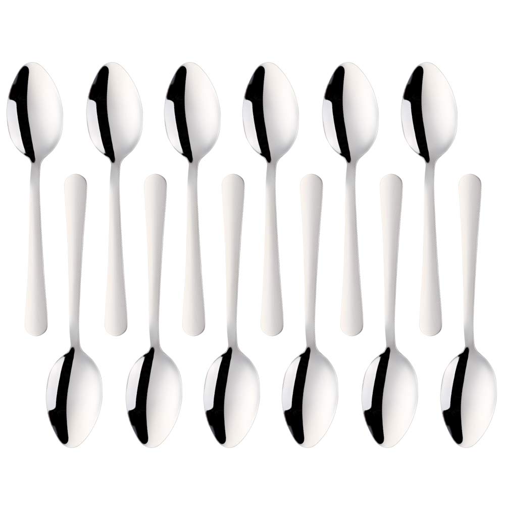 12-Piece Stainless Steel Dinner Spoon Set - 7