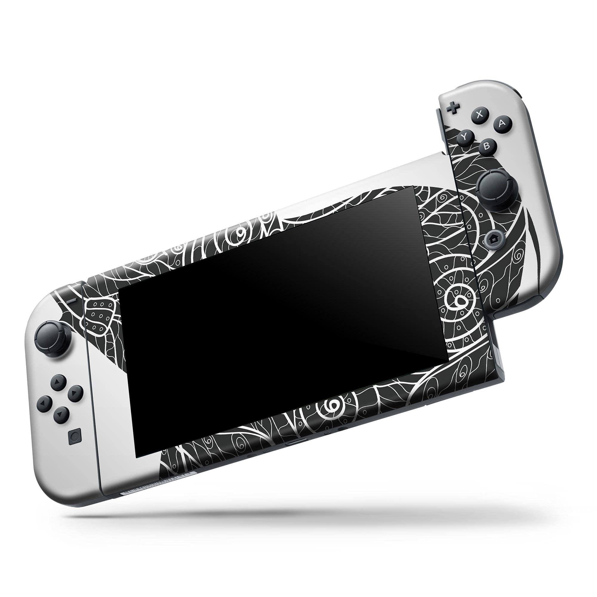 Nintendo Switch OLED Skin Decal - Scratch-Resistant Removable Vinyl Wrap Cover with Zendoodle Elephant Design - Compatible with Switch OLED Console Bundle - Perfect for Gaming Protection & Personalization
