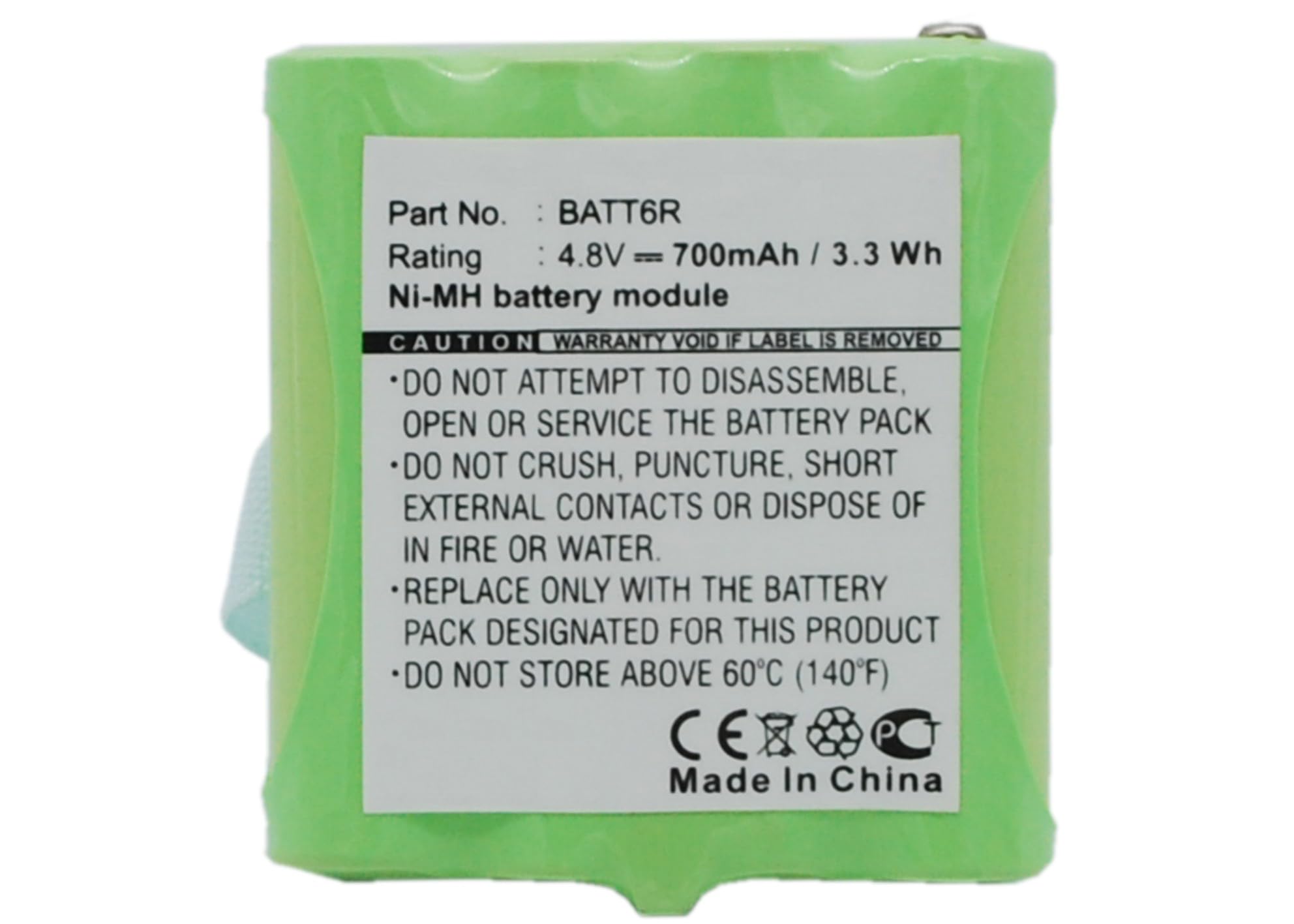 Empire 2-Way Radio Rechargeable Battery - Ni-MH 4.5V 700mAh High Capacity Replacement for Midland LXT380VP3 & BATT6R - Perfect for Outdoor Adventures, Construction Sites, and Emergency Communication