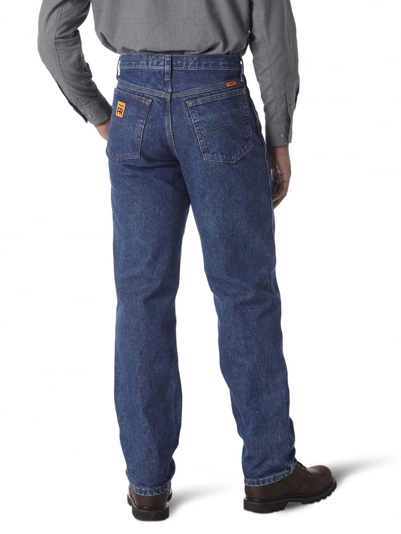 Wrangler Men's Riggs Workwear Flame Resistant Relaxed Fit Jeans - Durable & Comfortable for Construction, Oilfield & Outdoor Jobs