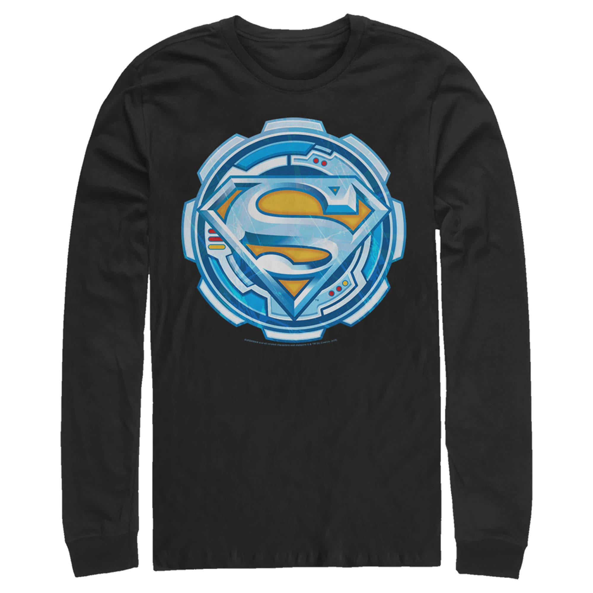 Superman Logo Men's Long Sleeve T-Shirt - Superhero Graphic Tee for Comic Fans, Cosplay & Casual Wear