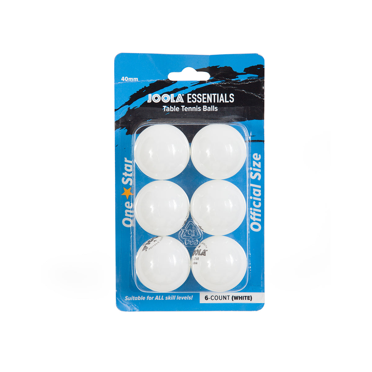 JOOLA Essentials 1 Star Table Tennis Balls - 6 Pack (27 Balls) - Premium Quality for Training & Recreational Play - Perfect for Home, School & Club Use