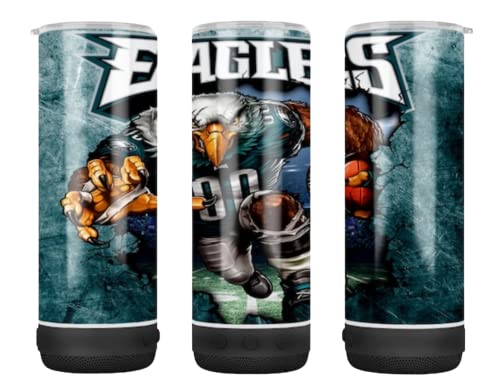 Wireless Bluetooth Speaker Tumbler - 20oz Insulated Stainless Steel Travel Mug with Built-in Speaker, Perfect for Outdoor Adventures, Beach Parties & Camping (Teal)