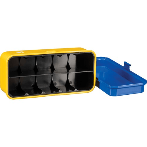 Kodak Steel 120/135mm Film Storage Case - Blue Lid & Yellow Body - Perfect for Film Protection, Travel & Photography Enthusiasts