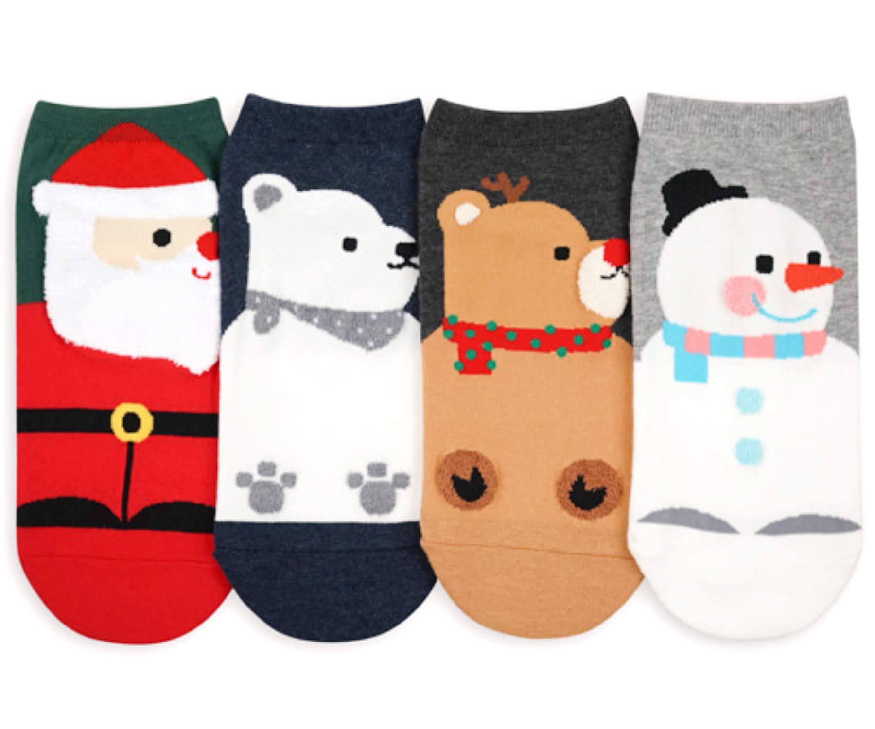 Women's Winter Themed Socks Set - Crew, Ankle & No Show Socks for Women & Teens | Korean-Made Cozy Socks | Perfect for Cold Weather, Gifts & Holiday Outfits