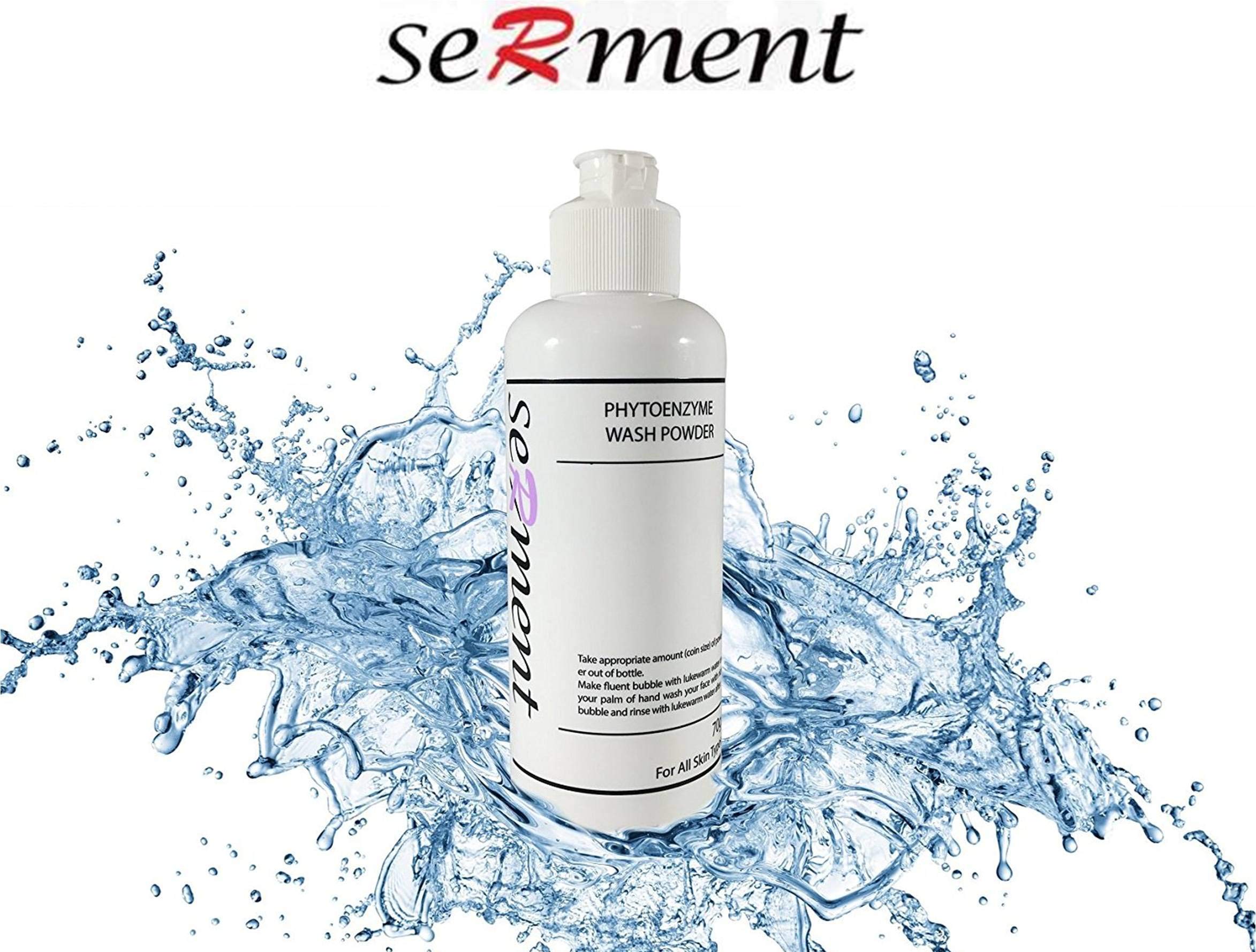 Serment Enzyme Acne Face Wash Powder - Hypoallergenic Cleanser for Sensitive Skin | Pore Purifying & Acne Prevention
