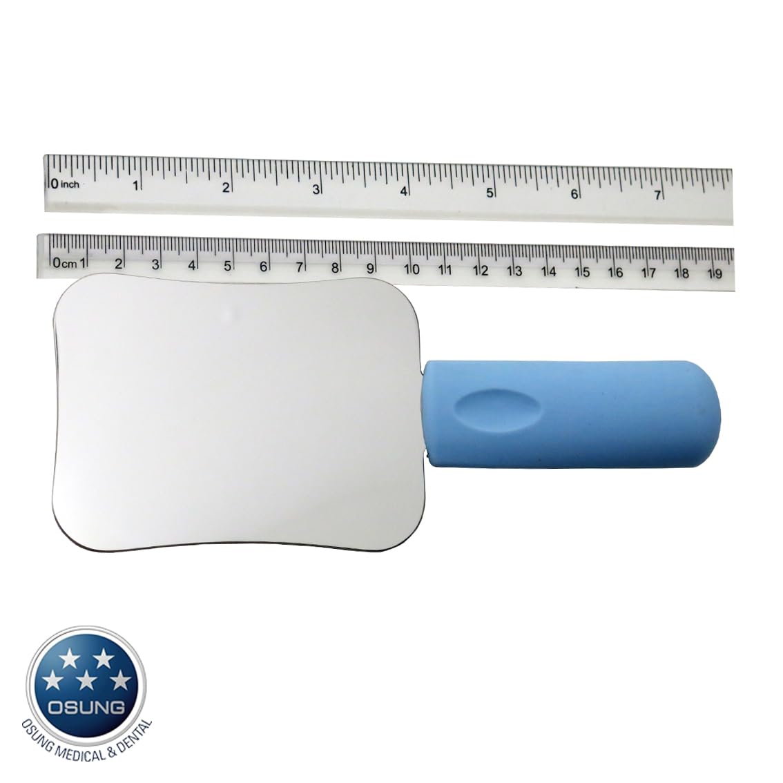 Osung DMHL Dental Intraoral Mirror with Handle - Large Size for Dentists, Hygienists & Oral Exams - Perfect for Dental Clinics, Schools & Home Use