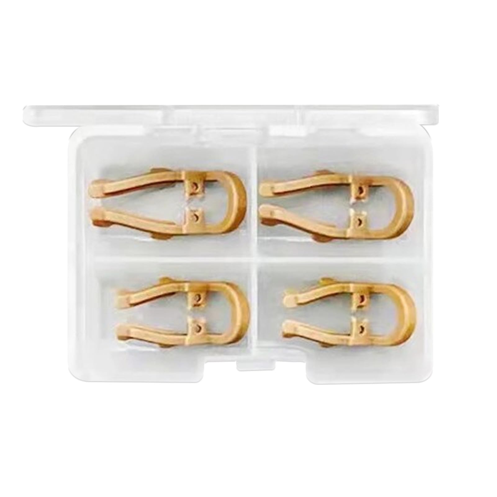 4Pcs Dental Distal Rubber Dam Clamps - Professional Resin Rubber Dam Clips for Premolars | Soft Barrier Clamps for Dental Procedures | Ideal for Teeth Repair, Root Canals & Dental Isolation
