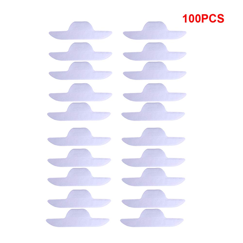 100pcs Disposable Neck Sweat Pads for Men & Women - Soft Collar Sweat Pads for Sports, Workouts & Hot Weather - Keep Cool & Dry During Exercise, Gym & Outdoor Activities