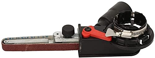 Industrial Abrasives Angle Grinder Belt Sander - M10 Mini Belt Sander Sanding Head Adapter for Electric Angle Grinder | Perfect for Metal Polishing, Wood Sanding & DIY Projects
