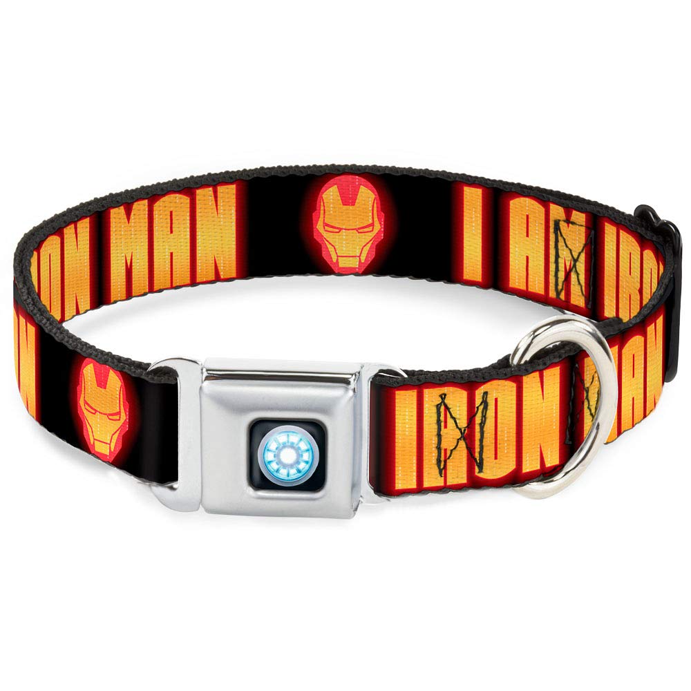 Buckle-Down Marvel Iron Man Dog Collar - 1