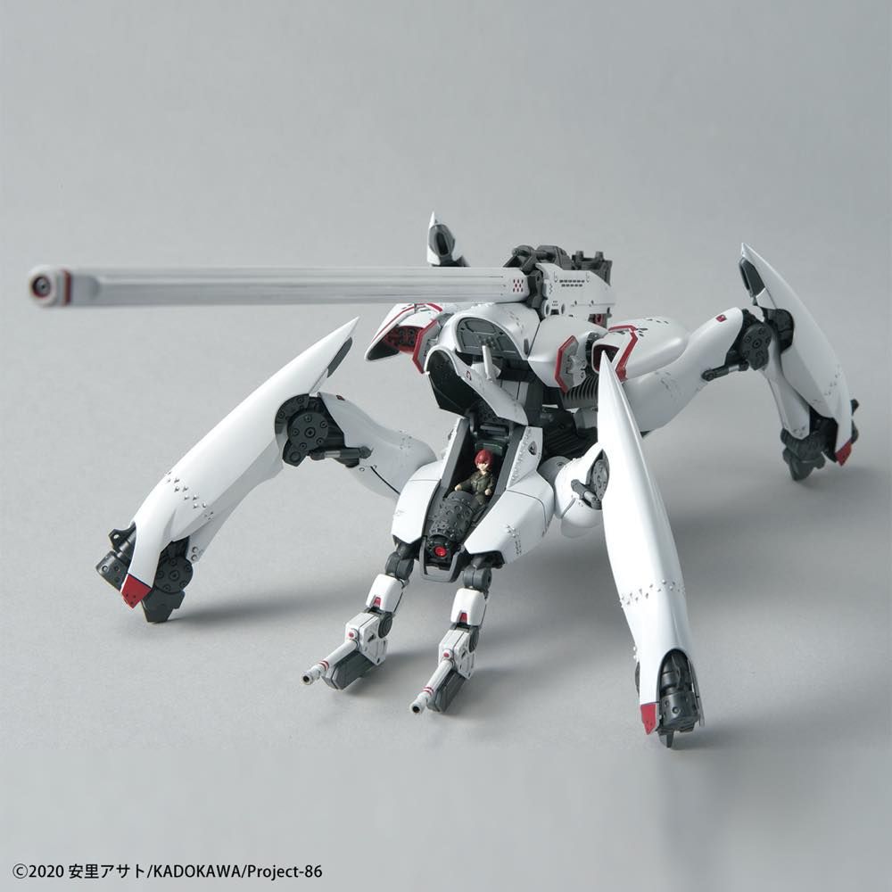 Bandai HG 1/48 Scale Eighty Six 86 Reginleif Kurena/Anju Model Kit with Long Barrel & Missile - Anime Mecha Action Figure for Collectors & Display