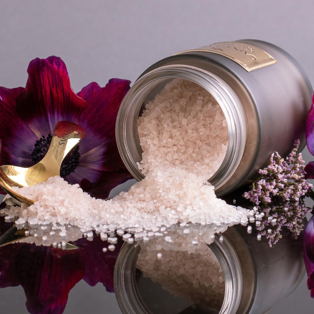 SAINT JANE Luxury Deep Sleep Bath Salts with Magnesium & Peptides - Floral-Infused Relaxing Soak for Stress Relief & Better Sleep | Clean Skincare (12 oz | 355 ml) | Perfect for Evening Baths, Spa Nights & Self-Care Routines