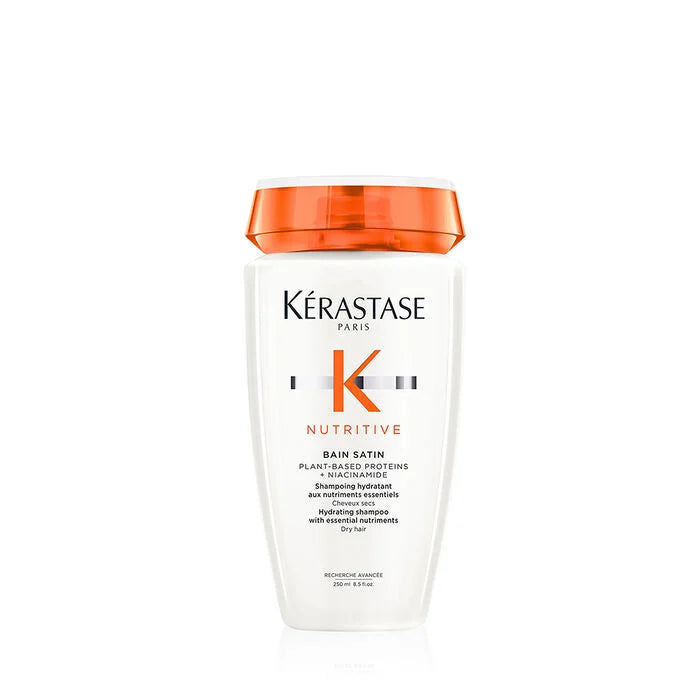 Kerastase Nutritive Bain Satin Shampoo for Dry Hair - Hydrating & Smoothing Hair Care Treatment - Perfect for Daily Use at Home or Salon