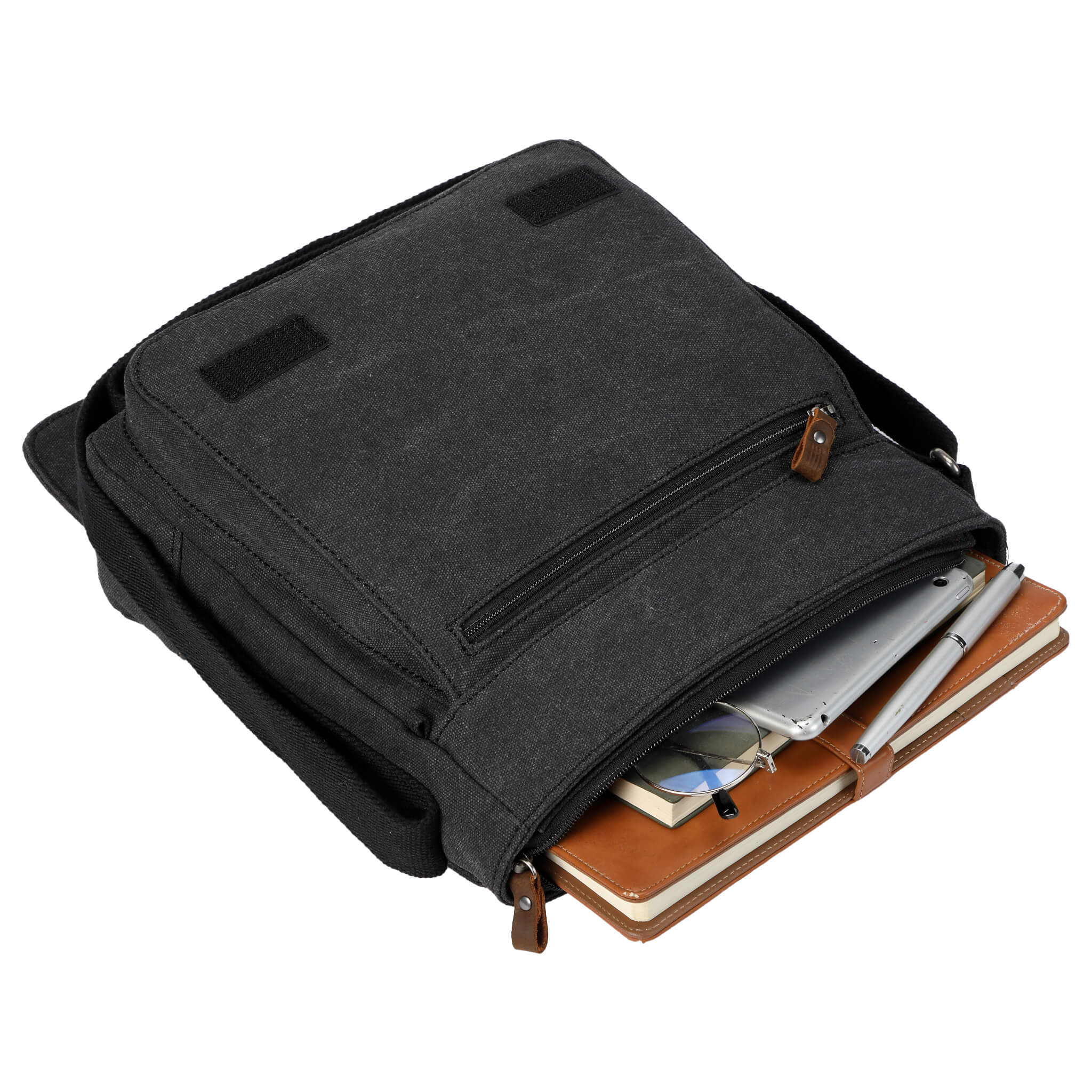 TRP0219 Troop London Classic Canvas Crossbody Bag - Stylish & Durable for Travel, Work & Everyday Use