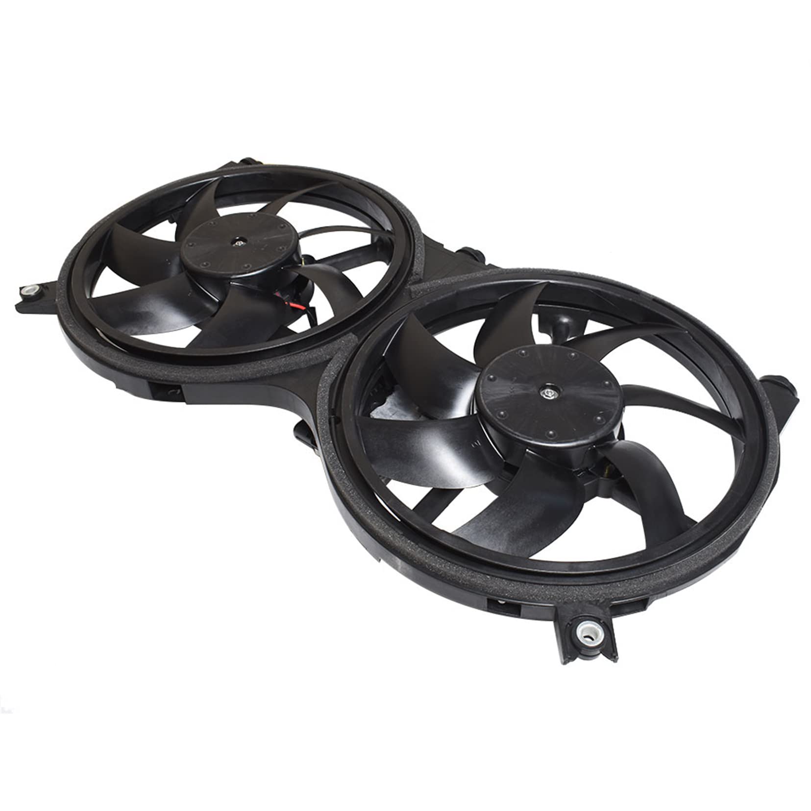 Dual Radiator Condenser Cooling Fan Assembly Replacement for 2014-2020 Infiniti QX60, 2013 JX35, 2013-2020 Nissan Pathfinder - 12V Black (Part# NI3115149, 621-586, 214813JA0E, 623760) - Perfect for Engine Cooling & AC System Maintenance
