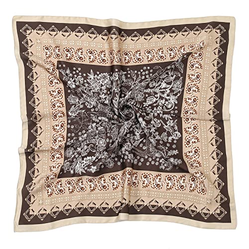 Khaki/Dark Brown/Beige/White