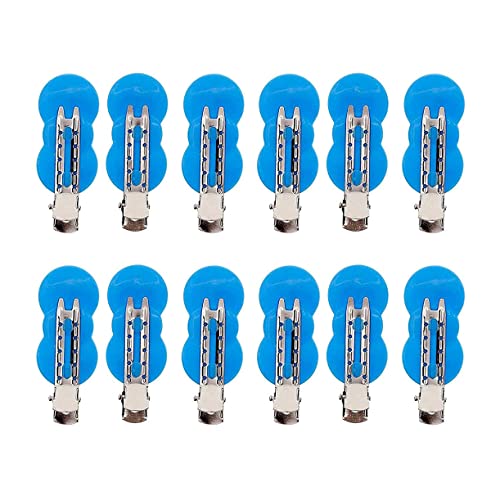 12 Pcs Non-Slip Hair Clips for Styling & Sectioning - No-Trace Professional Salon Hair Clips for Thick & Thin Hair (Multicolor) - Perfect for Home Hairstyling, Salon Use & DIY Hair Care