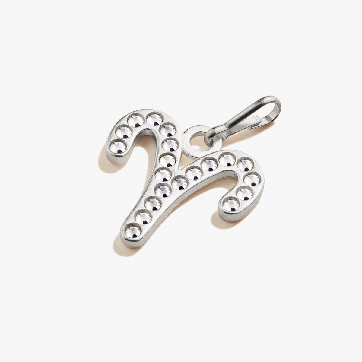 Aries Zodiac Pave Crystal Charm - Sterling Silver Zodiac Necklace for Women - Perfect for Birthday Gifts & Astrology Jewelry Collection