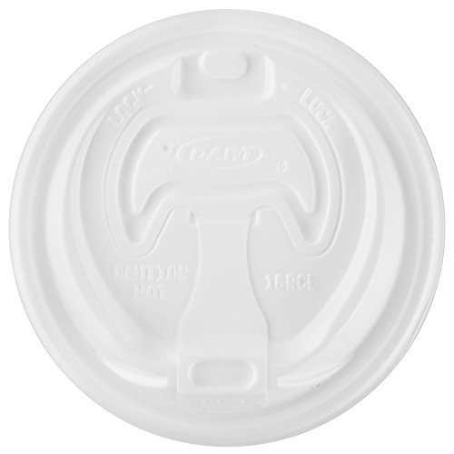 Optima Dart 16Rcl Reclosable Lids for 12-24 Oz Foam Cups - White (1000/Carton) - Perfect for Coffee Shops, Takeout, and Food Service Businesses