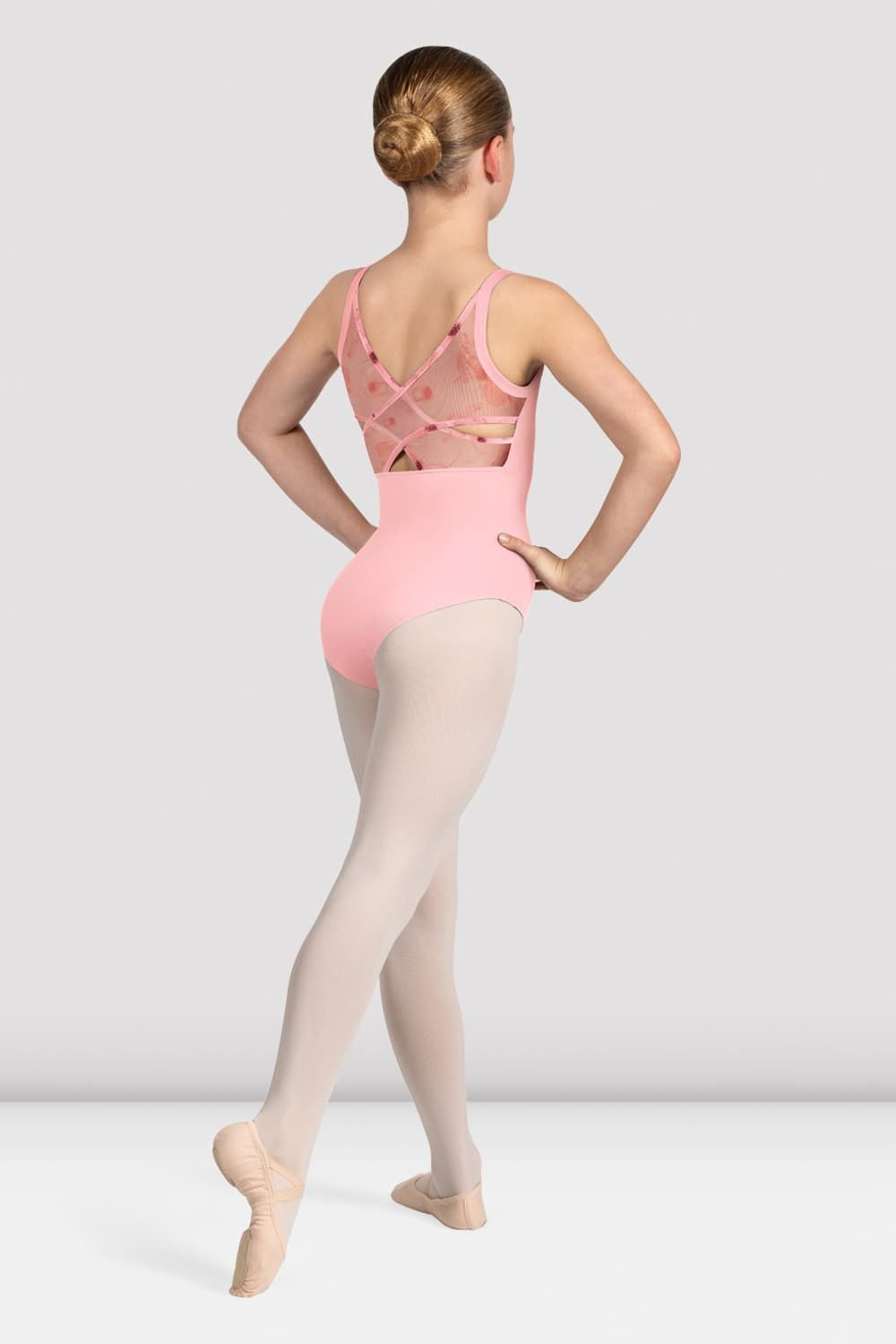 Girls Lila Floral Camisole Leotard - Stretchy Ballet Dancewear for Toddlers & Kids - Perfect for Ballet Class, Dance Practice & Performance