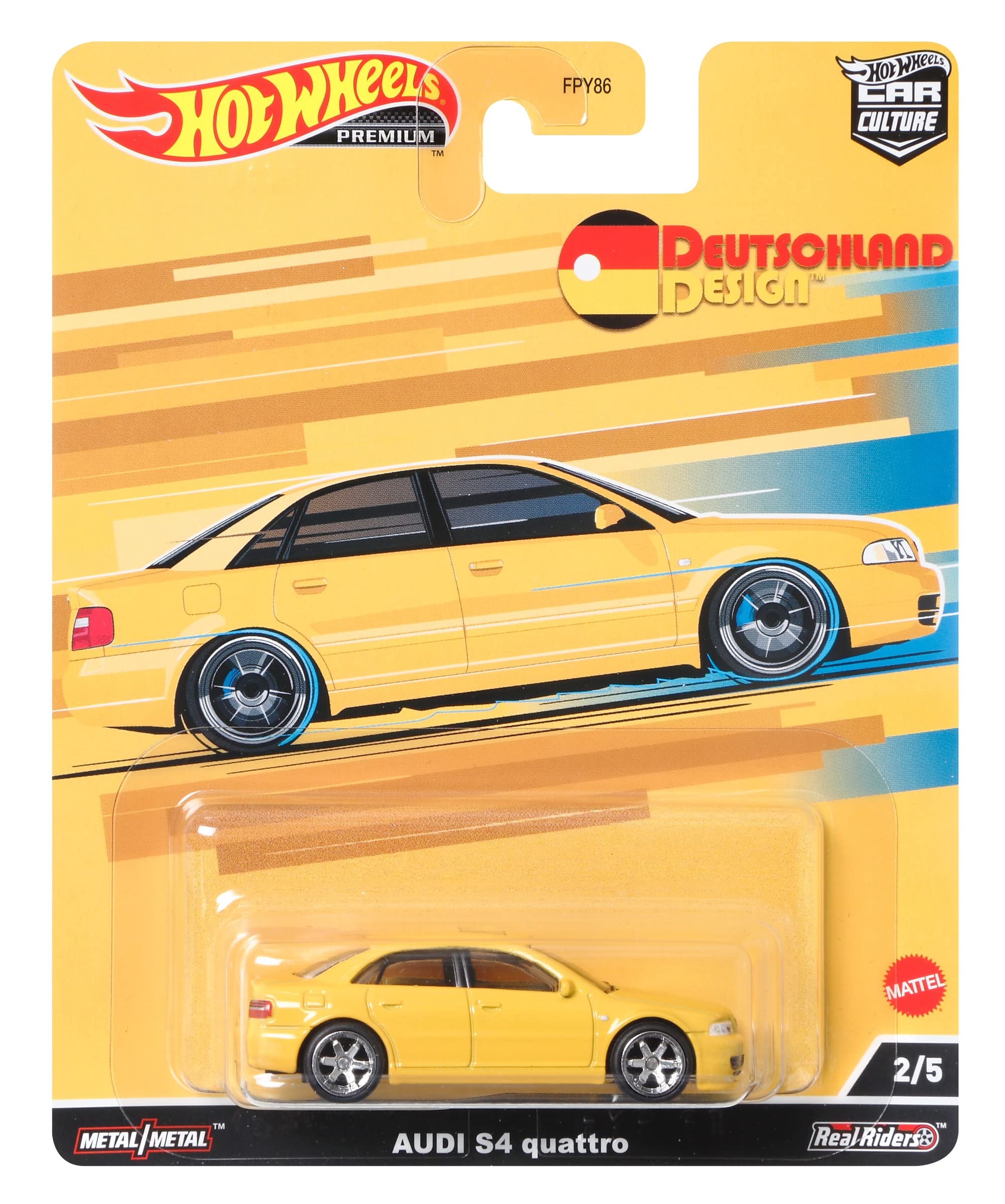 Hot Wheels Car Culture Circuit Legend 1:64 Scale Die-Cast Audi S4 Quattro - Premium Collectible Toy Car for Display, Racing & Gift Giving