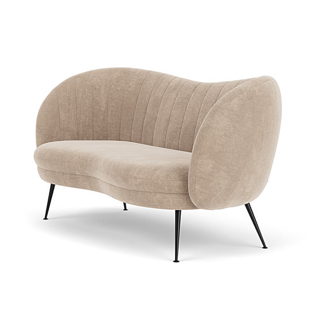 Premium Flora Fabric 2-Seater Sofa - Modern Living Room Furniture for Small Spaces | Comfortable Loveseat for Apartments, Dorms & Cozy Homes