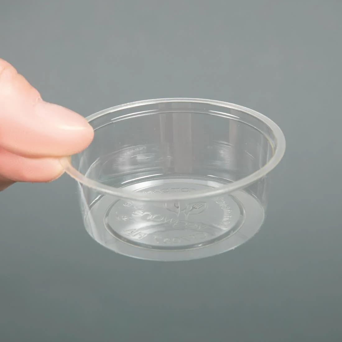 Biodegradable PLA Portion Pot Lids - Fits 2oz to 4oz Containers (2000/Case) - Perfect for Restaurants, Catering & Takeout Food Service