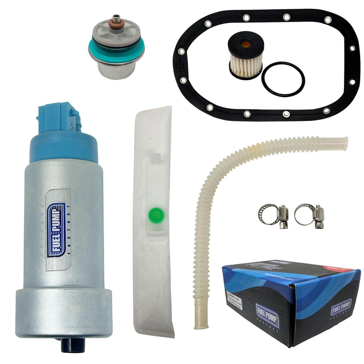 FPF Fuel Pump with Regulator, Filter & Seal for Harley Davidson Dyna 04-17 - Compatible with Low Rider, Street Bob, Wide Glide Models - Perfect for Motorcycle Maintenance & Performance Upgrades