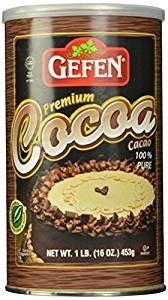 Gefen Premium 100% Pure Cocoa Powder - Gluten Free, Kosher for Passover (KFP) - 7 Oz (Pack of 3) - Perfect for Baking, Hot Chocolate & Desserts