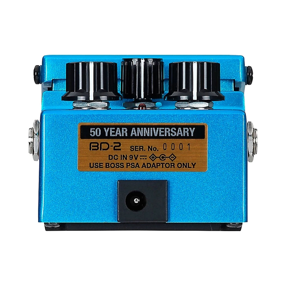 Boss BD-2 Blues Driver Guitar Effects Pedal - Limited 50th Anniversary Edition for Blues, Rock & Jazz - Perfect for Stage & Studio Use