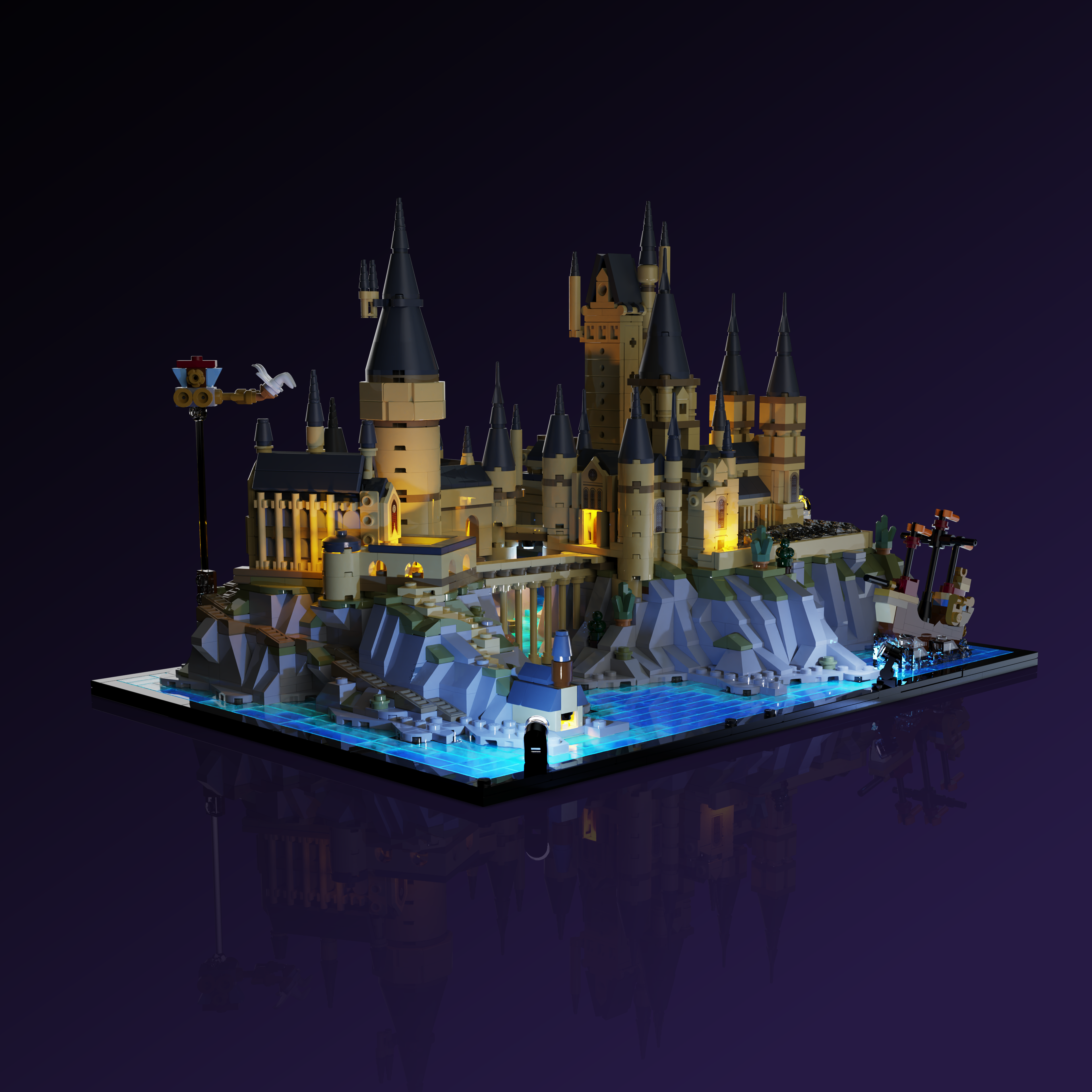 LEGO® Hogwarts Castle & Grounds #76419 Light Kit - LED Lighting Set for LEGO® Harry Potter Castle - Perfect for Display & Nighttime Illumination