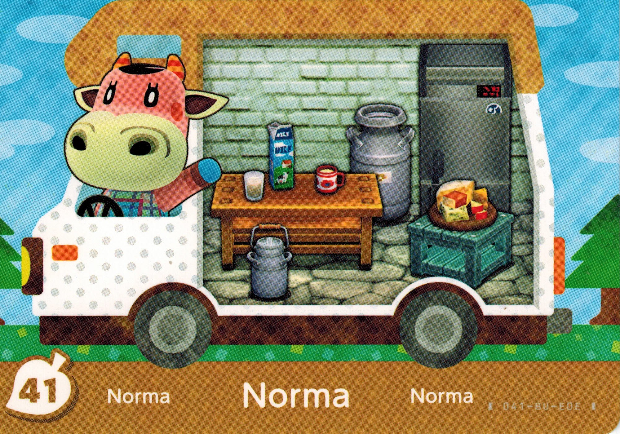 Nintendo Animal Crossing New Leaf Welcome Amiibo Card - Norma #41/50 (USA Version) | Collectible Trading Card for Nintendo 3DS & Switch Games