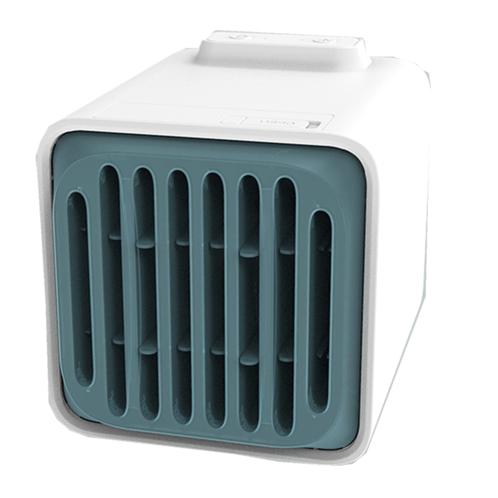 Comigeewa Double Layer Ice Crystal USB Mini Air Cooler - Portable Desktop Small Air Conditioner & Fan for Home, Office, and Dormitory Use