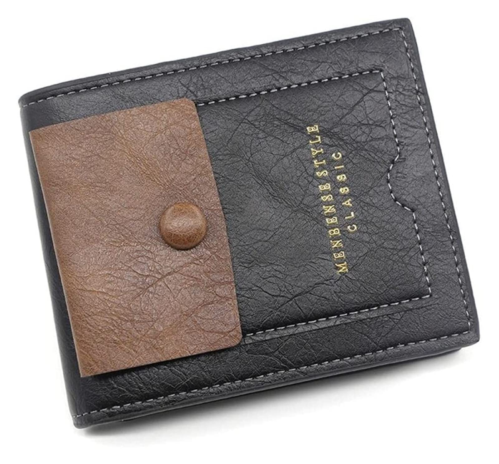ZYEPE Vintage Leather Wallet for Men - Slim Business Wallet with Zipper, Credit Card Holder & Coin Pocket - Perfect for Daily Use, Travel, and Gifts
