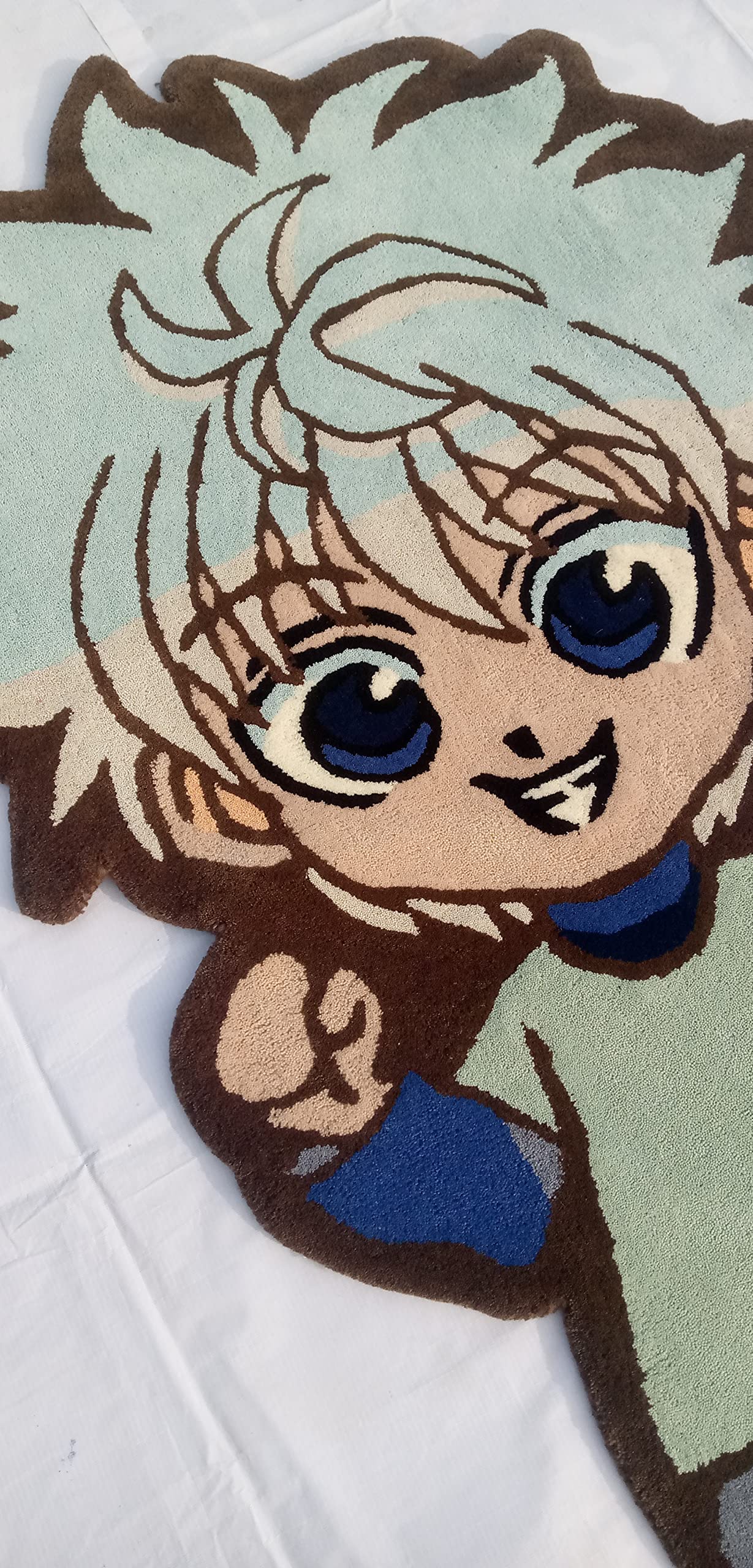 Anime Boy Cartoon Character Rug 3x5 ft - Soft Area Carpet for Living Room, Boys & Girls Bedroom Decor - Non-Slip Kids Floor Mat for Playroom, Dorm, Nursery - Cute Cartoon Design Home Accent