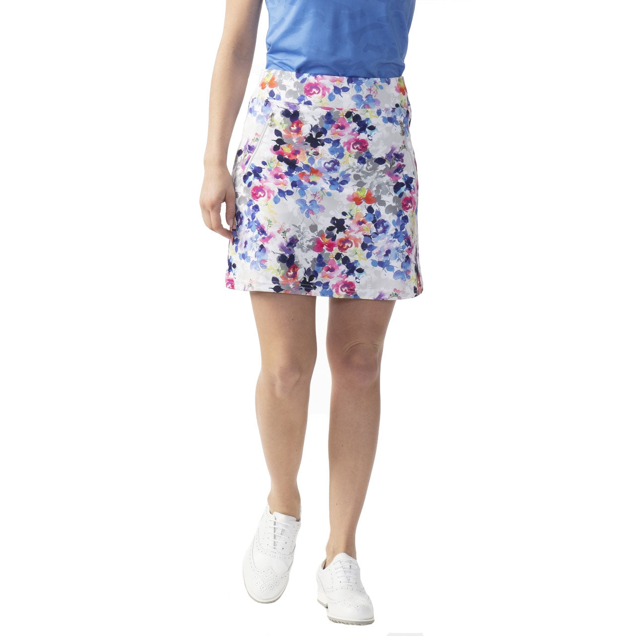 Daily Sports Mira 20in White Women's Golf Skort - Comfortable Athletic Skirt for Golf, Tennis & Casual Wear