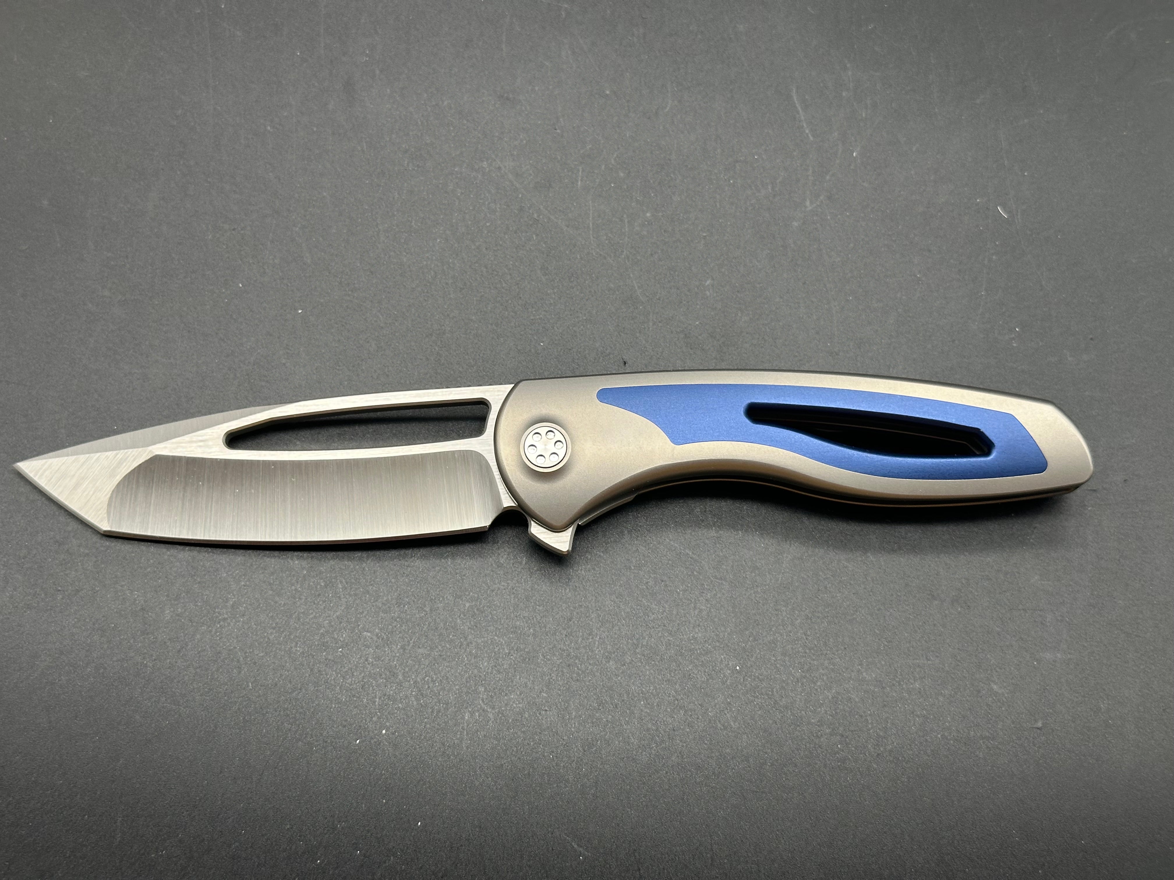 Sharp By Design Apex Titanium Folding Knife with Premium S90V Steel Blade - EDC, Outdoor Camping & Survival Gear