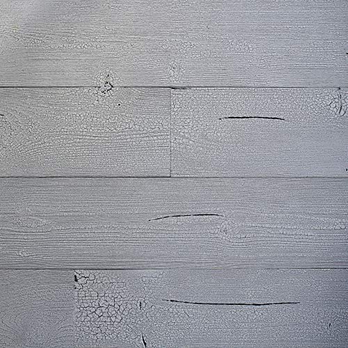 Real Wood Peel and Stick Wall Panels with 3M Adhesive - Easy DIY Installation, Pewter Finish (16.25 sq.ft/Box) for Living Room, Bedroom, and Office Decoration