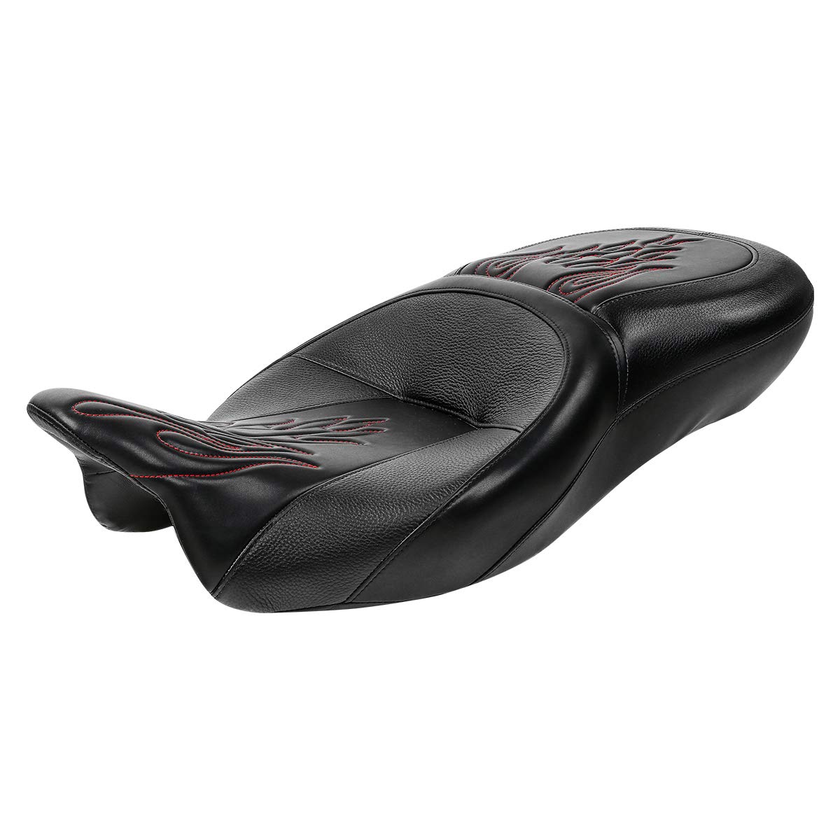 One-Piece Hammock Seat for Harley Touring Models (2009-2023) - Road King, Street Glide, Road Glide, Electra Glide, Tri Glide & Ultra Classic - Comfortable Rider & Passenger Seat for Long Rides - Perfect for Cruising, Road Trips & Motorcycle Adventures